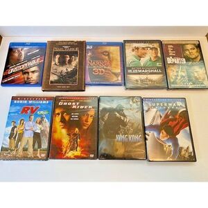 DVD  Lot of 9 Brand New Sealed except Pearl Harbor and Unstoppable are Like New